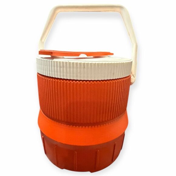 VINTAGE LITTLE SCOTCH JUG Orange & White Insulated Cooler - Picture 2 of 9